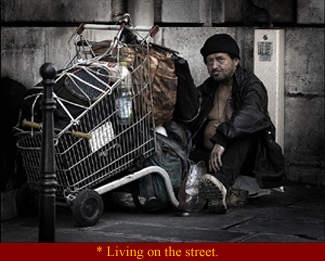 Shopping Cart Man